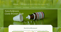 Desktop Screenshot of naturheilpraxis-brunner-raab.de
