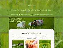 Tablet Screenshot of naturheilpraxis-brunner-raab.de